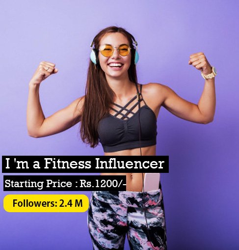 Social Media Influencer for Fitness Industry